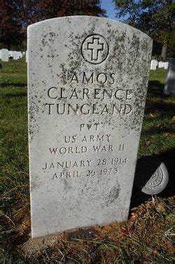 Amos Clarence Tungland 1914 1973 Mémorial Find a Grave