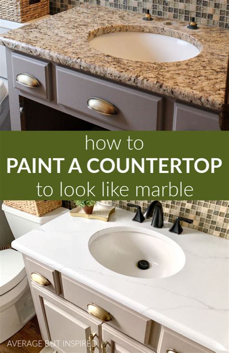 How To Paint Bathroom Countertops To Look Like Granite Countertops Ideas