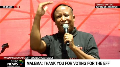 Eff Leader Cic Julius Malema Address Effsiyabongarally Youtube