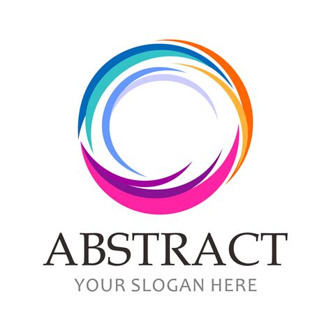 abstract color circle logo 7955135 Vector Art at Vecteezy