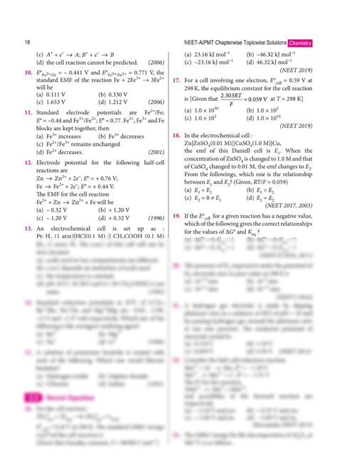 Solution Electro Chemistry Studypool