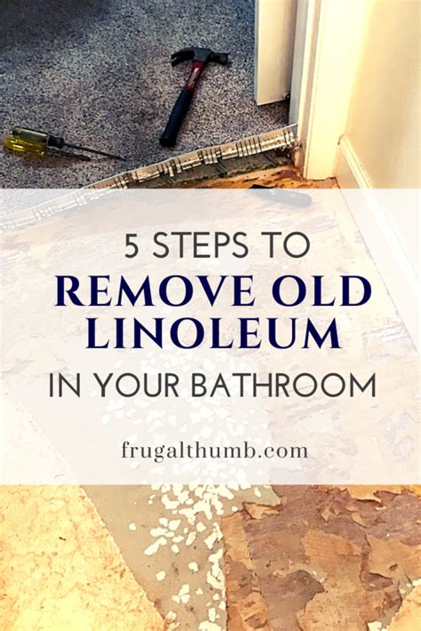 Steps To Remove Old Linoleum From Your Bathroom Floor Frugal Thumb