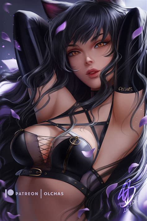 Rule 34 1girls Big Breasts Blake Belladonna Breasts Cleavage Female Female Only Large Breasts