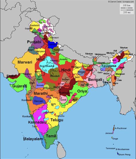 India’s language map! : MapPorn