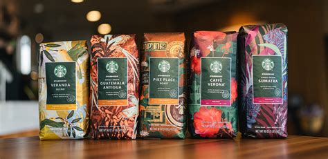 Starbucks Introduced New Whole Bean Coffee Packaging Coffee Geography