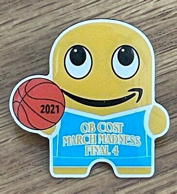 March Madness Final Basketball Peccy Amazon Employee Pin Ebay