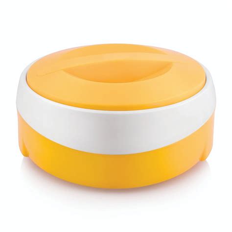 Pieces Round Wave Plastic Insulated Hot Pot Gift Set For Home Capacity Ml At Rs