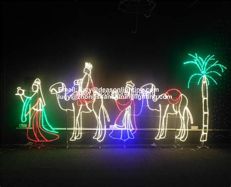 outdoor lighted nativity sets