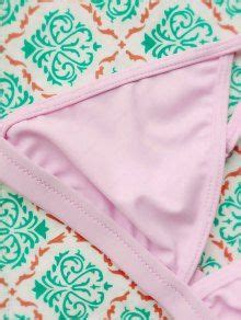 Tiny Unlined String Bikini Swimwear In PINK ZAFUL