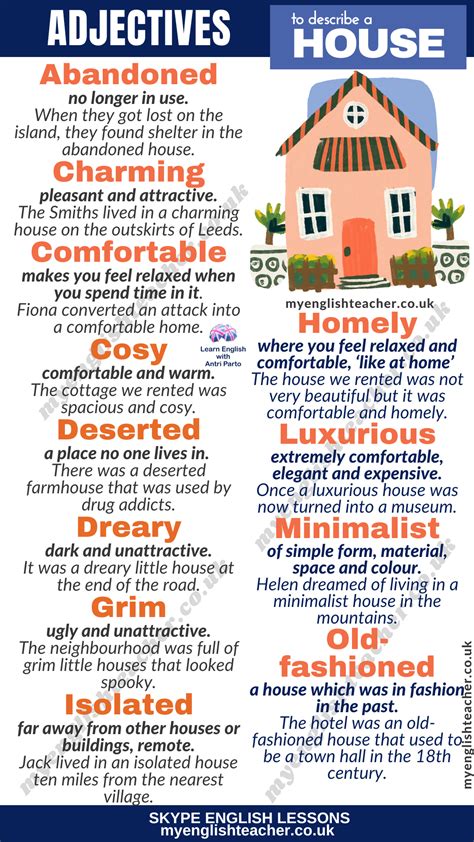 23 Adjectives To Describe A House My Lingua Academy