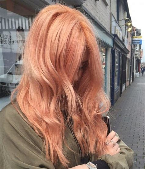 50 Excellent Rose Gold Hair Ideas — Trendiest Colors 2016 Colore Capelli Pesca Capelli Pesca