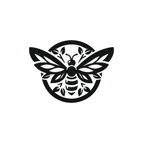 Dise O Del Logotipo De La Abeja Mel Fera Listo Para Su Uso Vector Premium