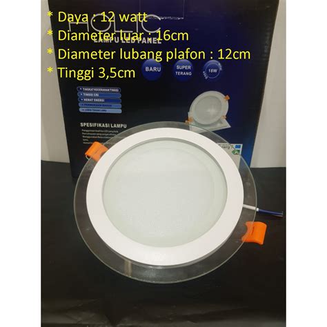 Jual Lampu Downlight LED Bulat Kaca 12 Watt HLC MBD 008 Shopee