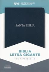 Biblia Nvi Letra Super Gigante Piel Fab Negro Nvi Super Giant Print