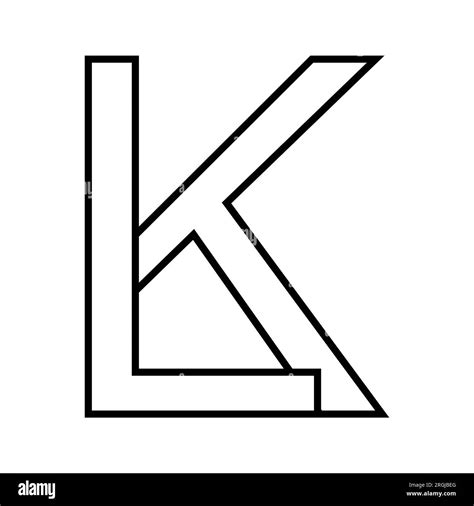 Logo Sign Lk Kl Icon Double Letters Logotype K L Stock Vector Image And Art Alamy