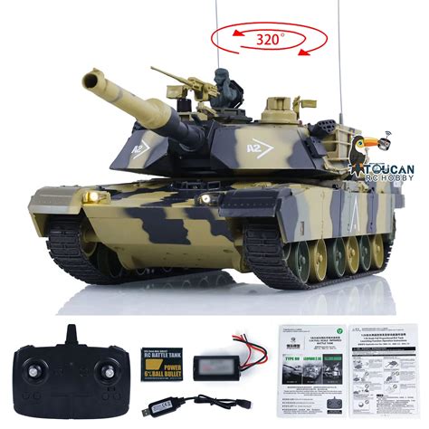 Heng Long M1a2 3816 2 1 24 Rc Tank Abrams 2 4g Toys Remote Control