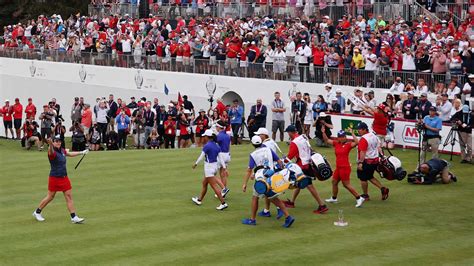 'USA! USA!': Electric atmosphere greets the 1st tee at the Solheim Cup