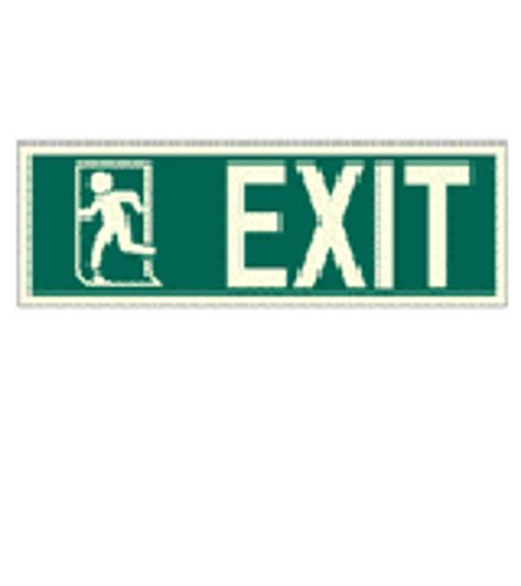 Impa 334411 Direction Sign Pv Exit Running Man Right