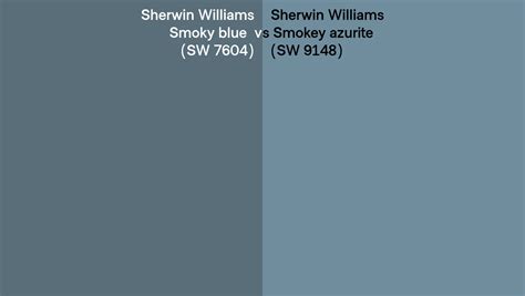 Sherwin Williams Smoky Blue Vs Smokey Azurite Side By Side Comparison