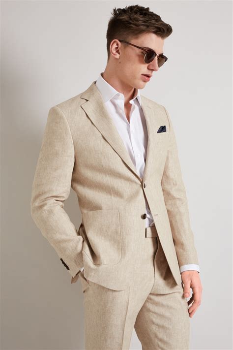 Men S Suits Tailoring For Sale Ebay Linen Suits For Men Beige