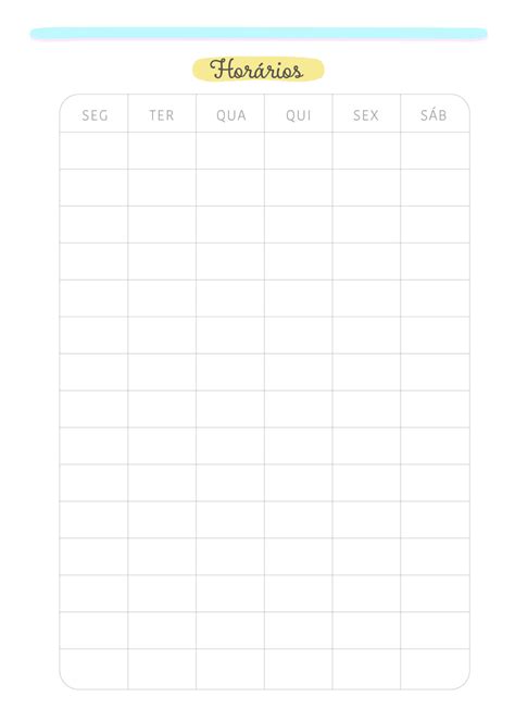 Planner Professor Colorido Horarios Grande Fazendo A Nossa Festa