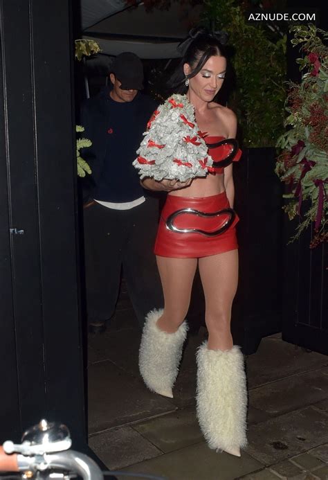 Katy Perry Sexy Stuns In A Hot Red Outfit At Capitals Jingle Bell Ball In London AZNude