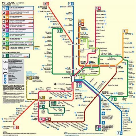 Mrt Lrt Map Malaysia