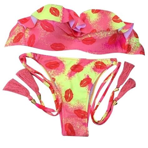 BIKINI STRÓJ KĄPIELOWY Z FRĘDZLAMI PUSH UP S 6677076701 oficjalne archiwum Allegro