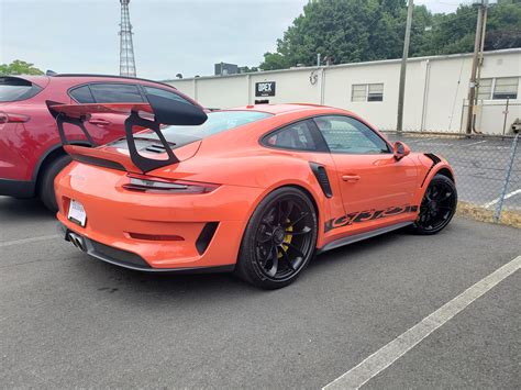 2019 Porsche 911 991 GT3RS In Lava Orange That A Friend Of Mine Has