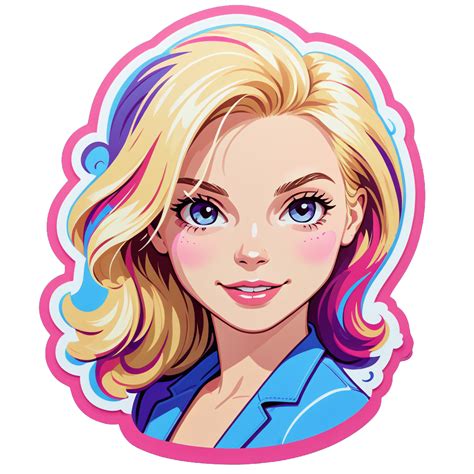 I Made An AI Sticker Of Bisexual Blonde Woman
