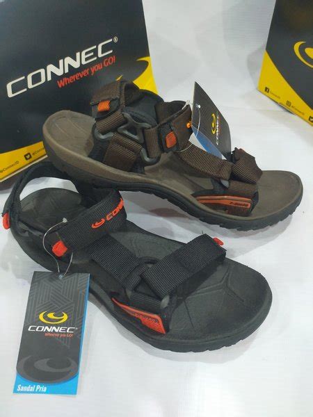 Jual Sandal Gunung Pria Merk Connec Lantana Fg Hitam Coklat Original Di