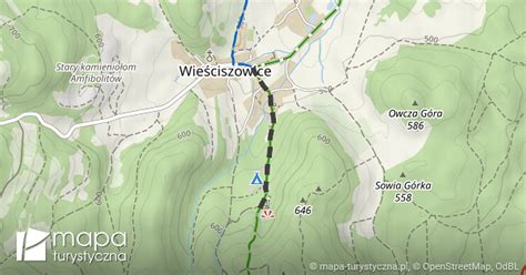 Kolorowe Jeziorka Wie Ciszowice Mapa Turystyczna Pl