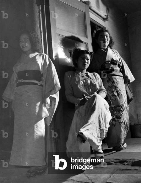 Image Of Japan Usa Japanese Prostitutes Outside A Brothel C 1945