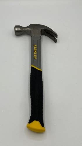 Stanley Curved Claw Hammer Fibreglass Shaft 450G 16Oz 035700109283