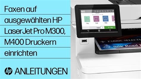 Hp Laserjet Pro Mfp M428 M429 M479 4101 4104 Einrichten Des Druckers Für Das Versenden Und