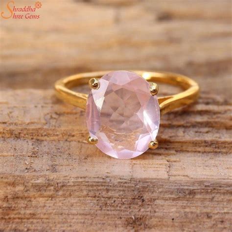 Rose Quartz Rings Shraddha Shree Gems