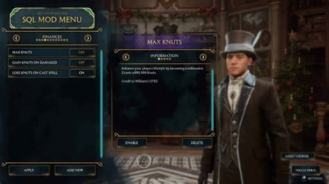 Sql Mod Menu Hogwarts Legacy Mod