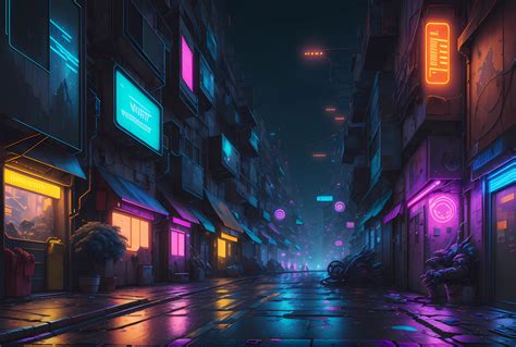 Cyberpunk Street by Isaris-AI on DeviantArt