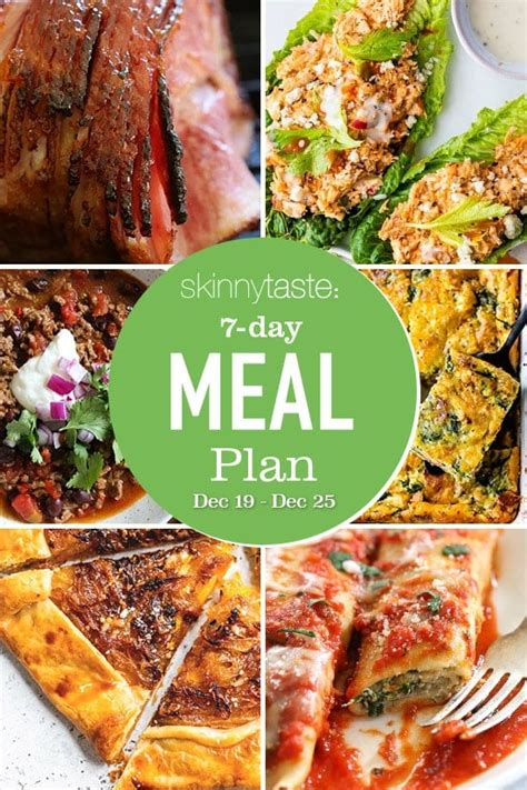 7 Day Healthy Meal Plan Dec 19 25 Skinnytaste