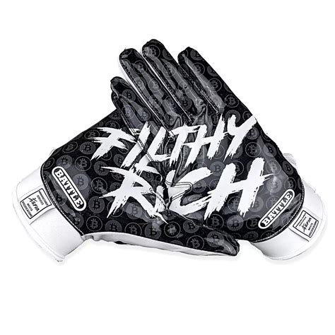 Battle Youth Filthy Rich Football Gloves | Academy