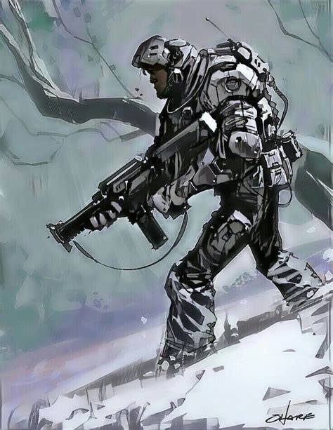 Fan Art Soldier - Modificado con PicsArt | Soldados, Ciencia ficcion, Dibujos