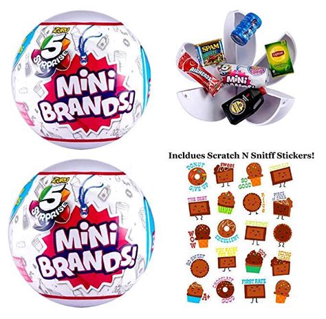 5 Surprise 2 Pack Mini Brands Collectible Capsule Ball By