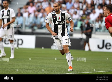 Torino Italy 25th August 2018 Giorgio Chiellini Of Juventus Fc In