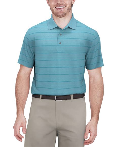 Pga Tour Mens Short Sleeve Birdseye Jacquard Performance Polo Shirt Macys