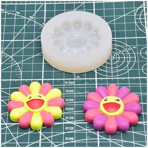 Cute Sunflower Resin Mold Flower Silicone Mold Sunflower Etsy