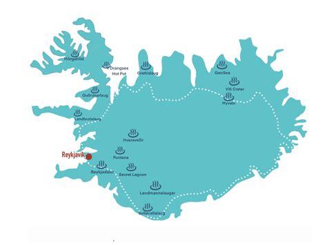 Hot Springs In Iceland Map