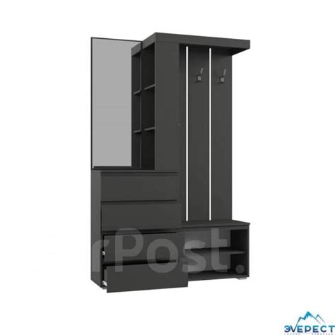 Прихожая "Крона" (графит), 1260*1980*350, новый, в наличии. Цена: 14 ...