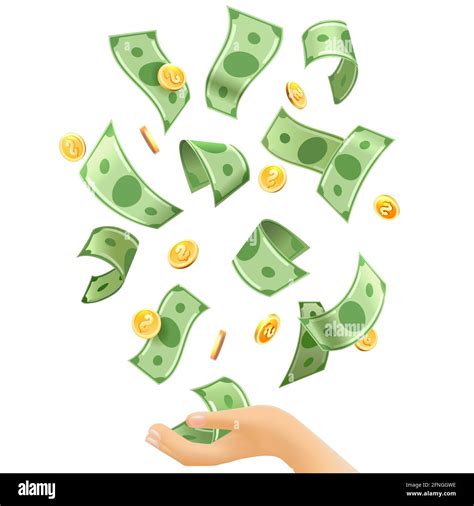 Money falling to hands Stock Vector Image & Art - Alamy