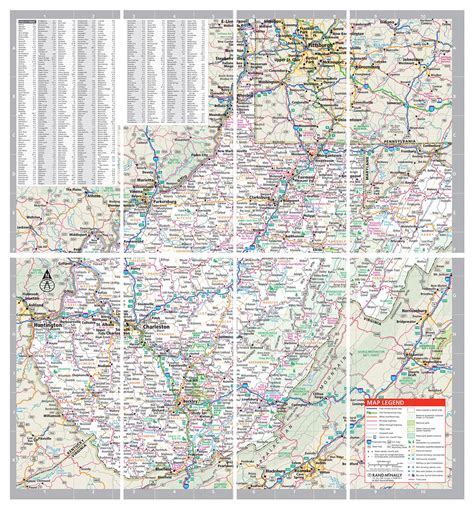 Rand McNally Easy To Fold: West Virginia State Laminated Map Rand ...