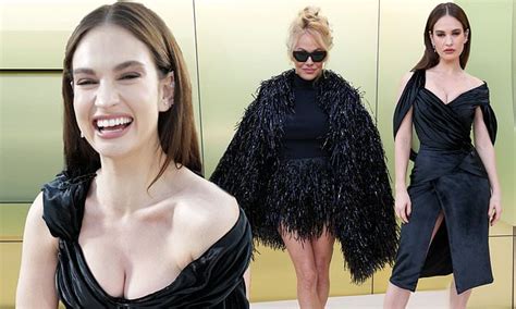 Pamela Anderson And Lily James Both Attend Versace Show After Actress Filmed THAT Sex Tape Saga